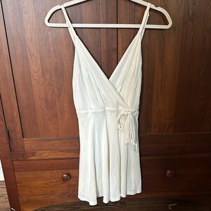 Elegant Cream Wrap Romper